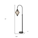 Traditional Shaped Floor Lamp - Black - HomeRoots - Floor Lamps - Elite Enclave Home