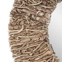 Rossetti - Round Interwoven Wood Mirror - Woodtone