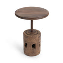 Amira - Large Round Accent Table - Dark Brown - Classic Home - Accent Tables - Elite Enclave Home
