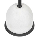 Morro - Marble Side Table - White / Black
