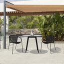 3 Piece Dining Set With Two Chairs - Gray And Black