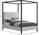 James - Canopy Bed - Meridian Furniture - Canopy Beds - Elite Enclave Home