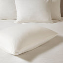 Hanae - King Blend Yarn Dyed 3 Piece Duvet Cover Set - White