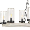 Edgecomb - 10 Light Indoor-Outdoor Chandelier - Black / Gray