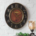 Alexandre Martinot 23 Clock – Black finish with modern numeral face