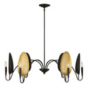Warwick - 6 Light Chandelier - Matte Black - Uttermost - Chandeliers- Elite Enclave Home