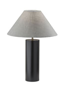 Wood Block Table Lamp - Canopy Black
