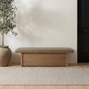 Gemma - Storage Bench - Taupe - Moe's Home Collection - Storage Benches - Elite Enclave Home