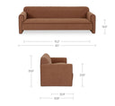 Leo - Sofa - Light Brown - Moe's Home Collection - Stationary Sofas - Elite Enclave Home