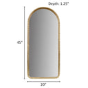 Mia - Gold Metal Arch Wall Mirror - Gold - Madison Park - Wall Mirrors - Elite Enclave Home
