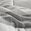 Rhodes - 4 Piece Stripe Comforter Set With Throw Pillow - Gray