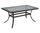 Metal Outdoor Chat Table - Black