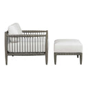 Borneo - Cushion Outdoor Ottoman - White