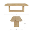 Blake - Dining Table - Rustic / Oak / Natural - Moe's Home Collection - Dining Tables - Elite Enclave Home
