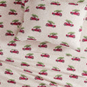 Flannel - Queen Sheet Set - Tan Cars