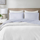 200 Thread Count Printed Cotton - King Sheet Set - Blue Stripe