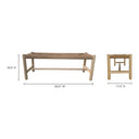 Hawthorn - Large Bench - Dark Brown - Moe's Home Collection - Upholstered Benches - Elite Enclave Home