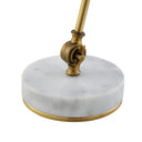 22" Iron Desk Table Lamp With Brass Bell Shade - Brass