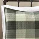 Ridge - 6 Piece King Reversible Herringbone Coverlet Set - Gray