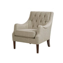 Qwen - Button Tufted Accent Chair - Beige - Madison Park - Accent Chairs - Elite Enclave Home