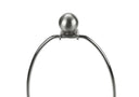 Ceramic Round Table Lamp With Cream Drum Shade - White And Silver - HomeRoots - Table Lamps - Elite Enclave Home