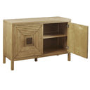 Paige - 2 Door Accent Cabinet With Adjustable Shelves - Natural - Madison Park - Accent Cabinets - Elite Enclave Home