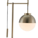 Crossed Floor Lamp - White And Brushed Bronze - HomeRoots - Floor Lamps - Elite Enclave Home