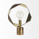 Geometric Halo Table Or Desk Lamp - Golden