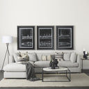 Tripod Floor Lamp With White Fabric Drum Shade - Black - HomeRoots - Floor Lamps - Elite Enclave Home