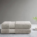 Turkish Bath Sheet 2 Piece Set - Gray - Madison Park Signature - Towel Sets - Elite Enclave Home