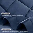 Windom - All Season Hypoallergenic Twin Blanket With 3M Scotchgard - Navy