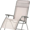 Steel Outdoor Zero Gravity Chair With Ivory Cushion - Ivory