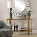 Kendrick - Glass Console Table - Gold