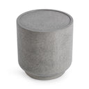 Sania - Outdoor Round Accent Table - Dark Gray - Classic Home - Accent Tables - Elite Enclave Home