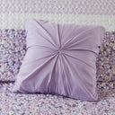 Caralie - Full/Queen 4 Piece Seersucker Quilt Set With Throw - Purple