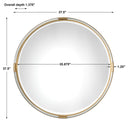 Mackai - Round Mirror - Gold