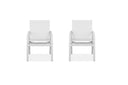 Metal Indoor Outdoor Dining Chair (Set of 2) - White