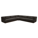 Clove - L - Shaped Sectional Deep - Brown - Moe's Home Collection - Stationary Sectionals - Elite Enclave Home