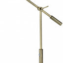 Sleek Metal Adjustable And Dimmable LED Desk Lamp - Brass