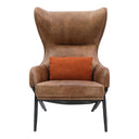 Amos - Leather Accent Chair - Brown - Moe's Home Collection - Accent Chairs - Elite Enclave Home