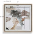 Cohesion - Framed Abstract Print - Black / Blue / Gray / Orange