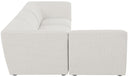 Miramar - 4 Piece Modular Sectional - Meridian Furniture - Stationary Sectionals - Elite Enclave Home