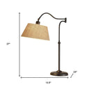 Metal Swing Arm Adjustable Table Lamp - Dark Bronze - HomeRoots - Table Lamps - Elite Enclave Home