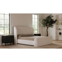 Sophia - King Bed - Cream - Moe's Home Collection - Platform Beds - Elite Enclave Home