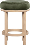 Monette - Counter Stool With Natural Base - Meridian Furniture - Counter Height (24" - 27") - Elite Enclave Home