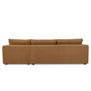 Burrow - Sleeper Sectional With Right Storage Chaise - Ginger - Moe's Home Collection - Sleeper Sectionals - Elite Enclave Home