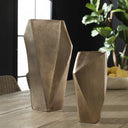 Geoform - Indoor - Outdoor Vases (Set of 2) - Brass - Uttermost - Vases & Jars - Elite Enclave Home