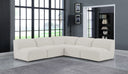Miramar - 5 Piece Modular Sectional - Meridian Furniture - Stationary Sectionals - Elite Enclave Home