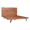 Madagascar - King Platform Bed - Light Brown - Moe's Home Collection - Slat Beds - Elite Enclave Home