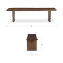 Lila - Small Dining Bench - Brown - Moe's Home Collection - Dining Benches - Elite Enclave Home
